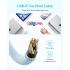 Anker Zolo 240W USB Type-C to USB Type-C Cable, Braided and Dirt-Free Type C Fast Charging 1.5m Cable - Black